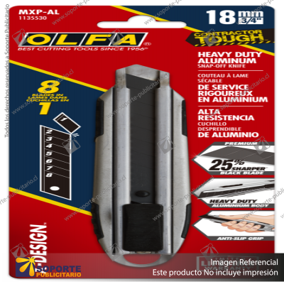 18MM DIE-CAST ALUMINUM HANDLE AUTO-LOCK KNIFE | MXP-AL VARIATION: DEFAULT TITLE